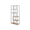 Librero estilo industrial con madera de encino y 5 repisas - Image 2